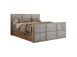 MKS Boxspringbett Albero 2 King DUO 120/200 Hellgrau Velvet - H4 , Textil , H4 , Rechteckig , 120x200 cm , Oeko-Tex® , Schlafzimmer, Betten, Boxspringbetten