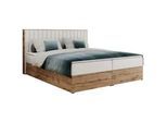 MKS Boxbett Albero 4 - 180/200 Weiß Kunstleder - H4 , Textil , H4 , 7-Zonen , Rechteckig , 180x200 cm , Schlafzimmer, Betten, Boxspringbetten