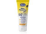 Chicco Baby Moments Sun Mineral crema abbronzante per bambini SPF 50+ 0 m+ 75 ml