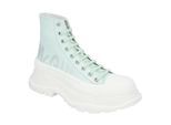 Alexander McQueen Stiefel - Tread Slick Boots 'Light Green Graffiti' - Gr. 40 (EU) - in Grün - für Damen