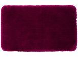 Badematte GÖZZE "»DELUXE«", lila (cyclam), rechteckig (70cm x 120cm ), 1 Stk., Polyester, Badematten, Badematte, mit extra hohem Flor