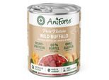 AniForte Nassfutter WildBuffalo Büffel mit Spinat 6x400 g