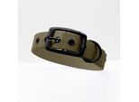 THE DOG IDEA Biothane Halsband Khaki Schwarz M