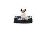 Lionto Hundebett mit Wendekissen grau/ schwarz M
