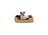 Lionto Hundebett mit Wendekissen braun/ beige M