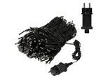 ECD-Germany Weihnacht Fahnenmast 360 Led , Schwarz , Kunststoff , LED integrated , 800 cm , Lampen & Leuchten, Innenbeleuchtung, Dekoleuchten, Lichterketten