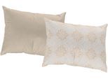 Dekokissen ADAM "Romantic Puligny A", beige (naturweiß, ornamente), B:60cm L:40cm, Baumwolle, Dekokissen_Sitzkissen_Kissenhüllen, mit großen Ornamenten, Wendekissenhülle ohne Füllung, 1 Stück