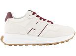 Hogan Low-Top Sneaker - Dames H641 Sneaker Wit/Bordo - Gr. 40,5 (EU) - in Weiß - für Damen