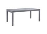 Ambia Garden Gartentisch, Anthrazit, Dunkelgrau, Metall, Glas, rechteckig, eckig, 100x75x180-280 cm, ausziehbar, Gartenmöbel, Gartentische, Gartentische ausziehbar