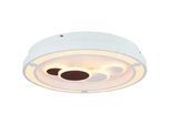 Globo Led-Deckenleuchte , Weiß , Metall, Kunststoff , 48x8.2 cm , Lampen & Leuchten, Leuchtenserien