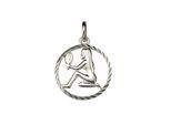 Kettenanhänger VIVANCE "925/- Sterling Silber Sternzeichen Jungfrau", weiß, Schmuckanhänger, Damen, one-size, Silber 925 (Sterlingsilber), 0,8 g, Kettenanhänger