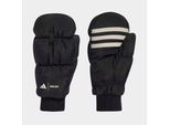 Trainingshandschuhe ADIDAS PERFORMANCE "MB MITTENS", Damen, Gr. L, schwarz (schwarz, clear braun), Obermaterial: 100% Polyamid, Handschuhe Trainingshandschuhe
