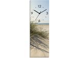 Wanduhr ARTLAND "Strandgras", beige (natur), B:20cm H:60cm T:1,8cm, Wanduhren, Wanduhr, wahlweise mit Quarz- oder Funkuhrwerk, lautlos ohne Tickgeräusche
