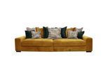 Landscape Bigsofa , Gelb , Textil , Buche , Hartholz , Füllung: Schaumstoff,Schaumstoff , 289x90x115 cm , Made in EU, Handmade in Europe , Rücken echt , Wohnzimmer, Sofas & Couches, Sofas, Textilsofas
