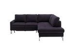 Pure Home Lifestyle Ecksofa , Schwarz , Textil , Ottomane rechts, L-Form , 229x200 cm , Blauer Engel, Goldenes M, Dgm, Oeko-Tex® Standard 100 , Fußauswahl, Lederauswahl, Stoffauswahl, Armteilvarianten, Sitzqualitäten, seitenverkehrt erhältlich, Bettfunktion erhältlich, Hocker erhältlich, Rücken echt, individuell planbar , Wohnzimmer, Sofas & Couches, Wohnlandschaften, Ecksofas