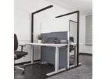 Arcchio LED-Büro-Stehlampe Jolinda, schwarz, 4000K, Sensor