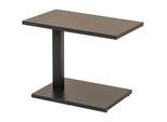 Ambia Garden Loungetisch , Anthrazit, Schieferfarben , Metall, Keramik , eckig , 40x46.5-64.5x60 cm , höhenverstellbar , Gartenmöbel, Gartentische