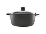 Homeware Profession. Kochtopf , Schwarz , Metall , 6,2 l , konisch , 12.5 cm , Lfgb , leichte Reinigung , Kochgeschirr, Töpfe, Kochtöpfe
