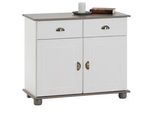 Idimex Apothekerkommode Colmar , Weiß, Taupe , Holz , Kiefer , Vintage , 91x79x39 cm , Wohnzimmer, Kommoden & Sideboards, Kommoden