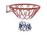 Homcom Basketballnetz, Stahlrohr, Rot / Blau / Weiß, ø46 x H1,6 cm , Metall , 1.6x45 cm , Freizeit & Co, Sport & Fitness