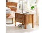 Nachtkonsole HOME AFFAIRE "Modesty Nachtkonsole, überzeugt durch sein klares, schlichtes Design", beige (naturfarben), B:45cm H:45cm T:35cm, Massivholz, Sideboards, Nachtkonsole, Massivholz, Skandinavisches Design, Robust, stabil, FSC zertifiziert