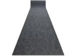 rugsX Läufer Türmatte rutschfest 80/200 cm , Grau , Textil , Rechteckig , 80x200 cm , Teppiche & Böden, Teppiche, Teppichläufer