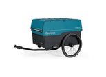 Fahrradanhänger , Petrol , Metall, Kunststoff , 71x75x133 cm , Freizeit & Co, Sport & Fitness, Fahrradanhänger