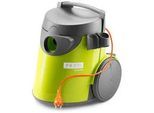 Bodenstaubsauger , Grau, Grün, Gelb , Metall, Kunststoff , 35x35x38 cm , automatische Kabelaufwicklung, Tragegriff, Zubehörhalterung , Haushalt & Kleinelektro, Reinigung, Staubsauger