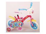 TPFSports Peppa Pig Kinderfahrrad - Mädchen - 10 Zoll - Fester Gang - Pink/Blau
