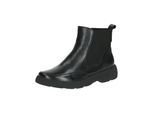 Stiefelette CAPRICE "Caprice Stiefelette Leder/Textil", Damen, Gr. 38, schwarz, Leder, Textil, Schuhe Stiefelette