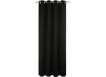 Vorhang WIRTH "Newbury", schwarz, B:130cm H:175cm, Baumwolle, Polyester, Gardinen, Vorhang, nach Mass