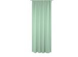 Vorhang WIRTH "Newbury", grün (mint), B:130cm H:145cm, Baumwolle, Polyester, Gardinen, Vorhang, nach Mass
