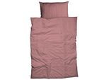 Bettwäsche CASATEX "Uni", rosa (altrosa), B/L: 240cm x 220cm, 1 Stk., 2 Stk., Satin, B/L: 80cm x 80cm & 80cm x 80cm, 3 Stk., Satin, Obermaterial: 100% Baumwolle, Bettwäsche, Bettwäsche, Uni Design, Reissverschluss, tolle Farben