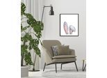 queence Bild »Alco« Hase Hasen Haustiere Kunst 1 Stk. tlg. HD Premium Poster-Druck inkl. Holzrahmen