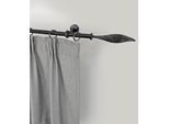 Gardinenstange GARESA "ESPERANCA", schwarz, L:300cm Ø:16mm, Metall, Gardinenstangen, Gardinenstange, rustikale Vorhanggarnitur, verlängerbar, Eisen, mit Ringe