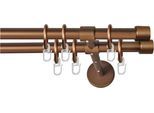 GARESA Gardinenstange »RUSTIKA« Ø 16 mm 2 läufig-läufig Wunschmasslänge rustikale Vorhanggarnitur, verlängerbar, m. Ringe, Endkappe