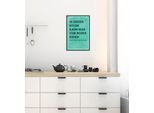 Metallbild QUEENCE "Küche", schwarz (farbe bild(er): schwarz), B:20cm H:30cm, Metall, Stahl, Bilder, Metallbild, Stahlschilder