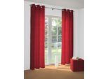 Vorhang WIRTH "Toco-Ranke" Gr. 1, rot, B:132cm H:145cm, Chenille, Polyacryl, Polyester, Gardinen, Vorhang