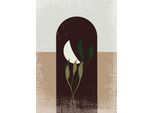 Komar Bild "Silence Half Moon" Natur 1 Stk. tlg. Wandbild zur Dekoration - ohne Rahmen