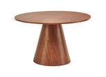 Mid.you Esstisch , Walnussfarben , Holzwerkstoff , Holzoptik , rund , konisch, A-Form , 120x75x120 cm , Esszimmer, Esstische, Esstische