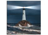 Artland Wandbild »Bild von Leuchtturm mit Lichtstrahl« Gebäude 1 Stk. tlg. als Alubild, Outdoorbild, Leinwandbild, Poster, Wandaufkleber