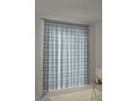 Vorhang WIRTH "Laufenberg" Gr. 2, blau, B:132cm H:175cm, Jacquard, Baumwolle, Polyester, Gardinen, Vorhang