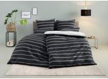 my home Bettwäsche »Katja« 2 Stk. tlg. Bettwäsche aus Baumwolle, Bettwäsche mit Streifen-Design, Wendeoptik