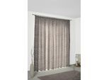 Vorhang WIRTH "Daniela" Gr. 1, braun, B:135cm H:145cm, Polyester, Gardinen, Vorhang