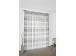Vorhang WIRTH "Zirbello" Gr. 4, grau (hellgrau), B:132cm H:245cm, Jacquard, Baumwolle, Polyester, Gardinen, Vorhang