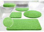 my home Badematte »Merida, Badvorleger, Badezimmer Teppich« Höhe 32 mm rutschhemmend beschichtet fussbodenheizungsgeeignet schnell trocknend strapazierfähig Badteppich, Uni Farben, rechteckig, rund & als 2-tlg. Set erhältlich
