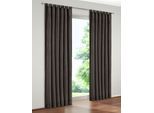 Vorhang WIRTH "Trondheim 234 g/m²" Gr. 4, grau, B:132cm H:200cm, Chenille, Polyacryl, Gardinen, Vorhang