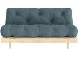 Karup Design Daybett "Daybett Roots Schlafsofa – Gästebett & Sofa aus FSC-Kiefer" Inkl. Futonmatratze, in mehreren Grössen & Farben erhältlich