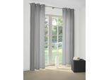 Vorhang WIRTH "Felsted" Gr. 4, grau, B:132cm H:245cm, Jacquard, Polyester, Gardinen, Vorhang