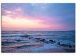 Artland Leinwandbild »Tagesbeginn am schönen Ostseestrand« Gewässer 1 Stk. tlg. auf Keilrahmen gespannt